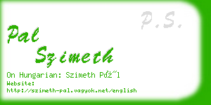 pal szimeth business card